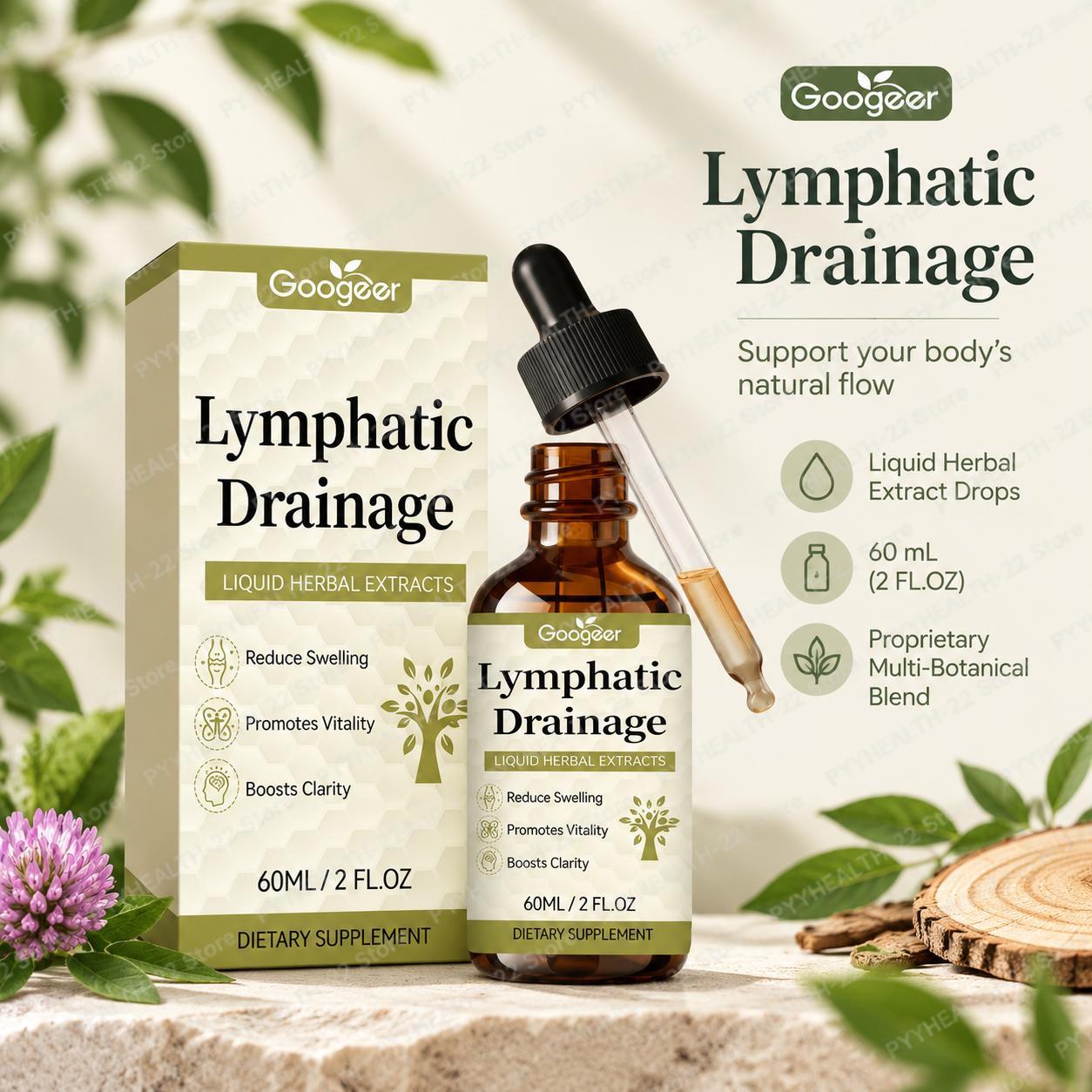 Herbal And Wellness Products - Травяные капли для лимфодренажа, мультиботаническая смесь